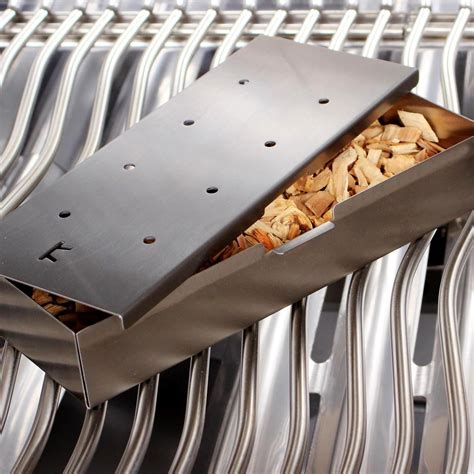 wood chip metal box for grill smokinh|Amazon.com: Wood Chip Box For Grill.